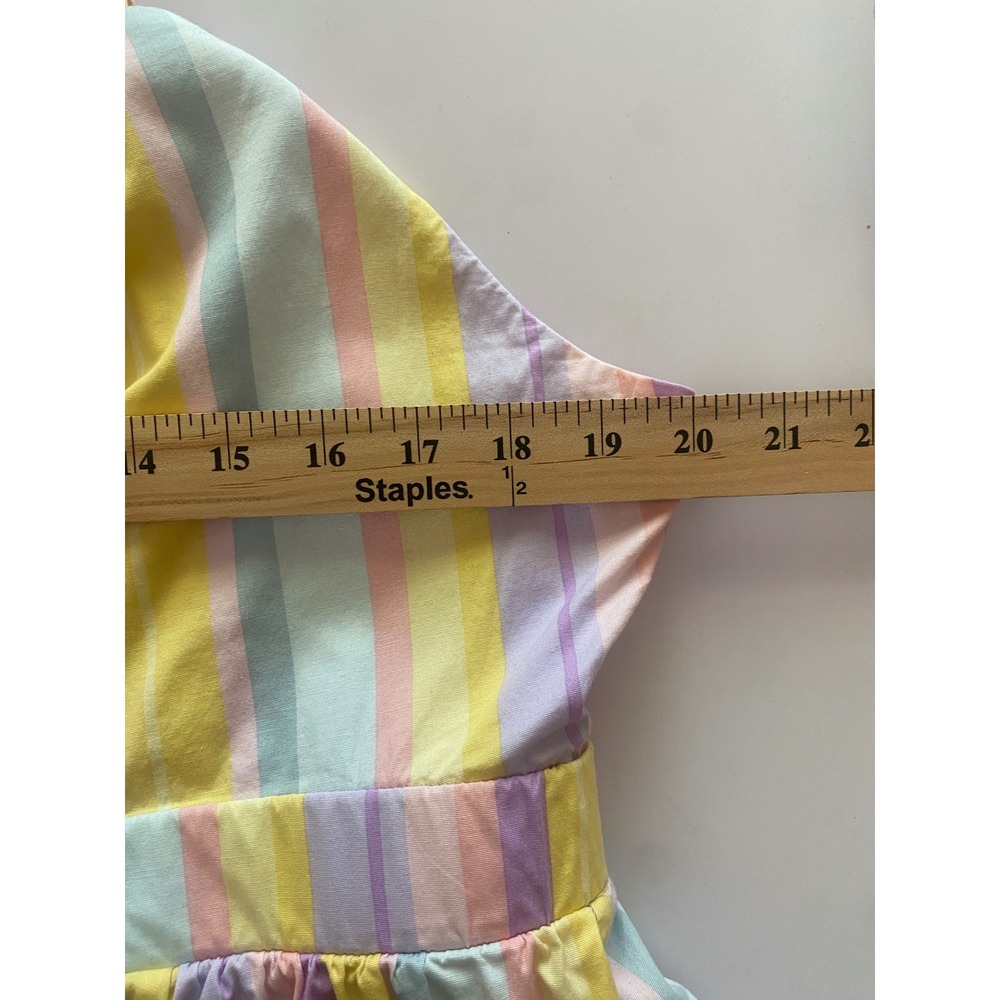 Torrid Pastel Striped Tie Front Sun Dress Womens 1 XL Cotton Smocked Back - Picture 6 of 6